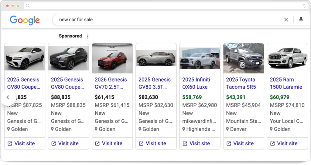 Vehicle Listing Ad Group vehicle listing ad group