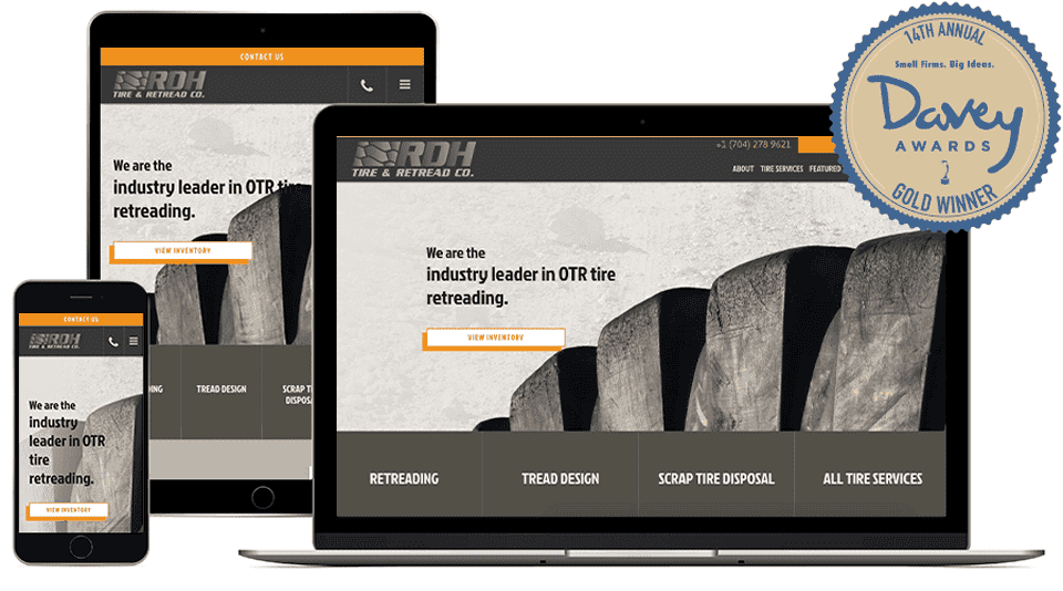 RDH Tire & Retread Wins Gold Davey Award