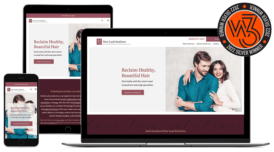 new look institute's laptop tablet and mobile design