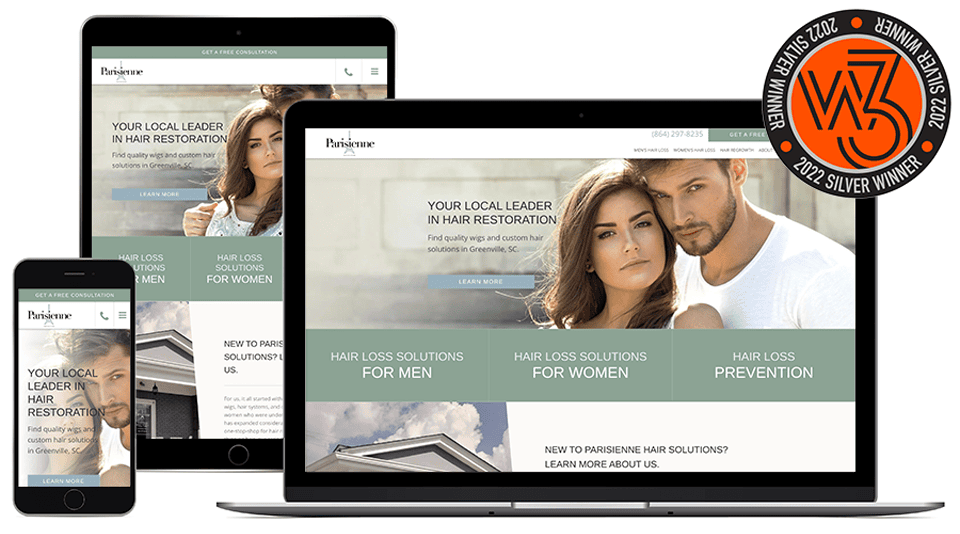 parisienne's laptop tablet and mobile design