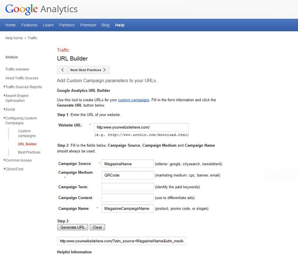 Google URL Builder