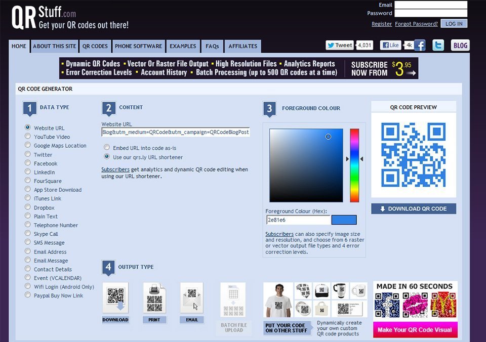 QR Stuff Screenshot